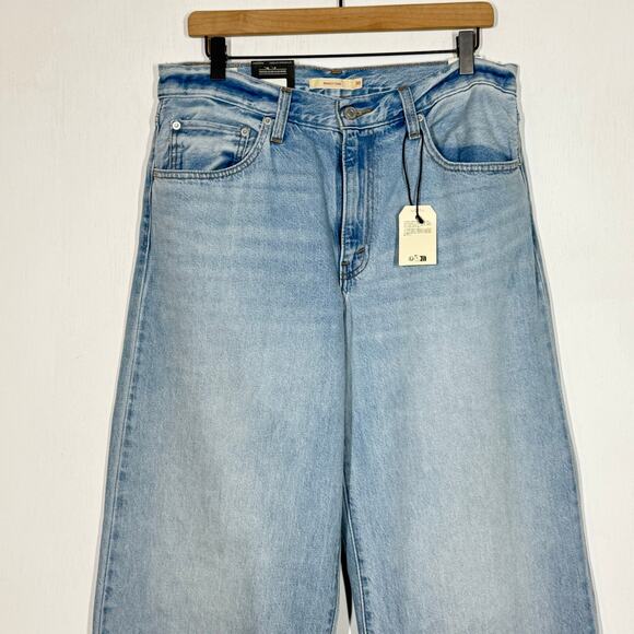 NEW Levi’s Baggy Dad Jeans Size 30 Blue Denim Straight Leg Mid Rise Relaxed Fit - Picture 4 of 10